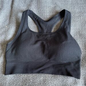 Members Mark Sleek Black Sports Bra